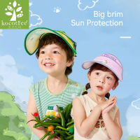 Kocotree Childrens Sun Hat Sun Protection Cutie Cartoon Adjustable Brim Empty Top Hat Breathable Light Summer Hat KQ22064