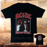 ส่งฟรี เสื้อวง ACDC เสื้อวินเทจ ผ้าคอตตอน ไม่มีตะเข็บข้างลำตัว