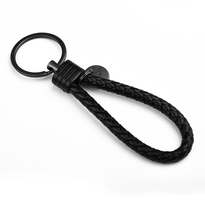 2-พวงกุญแจรถสีสันสดใสสายหนังเชือกสานพวงกุญแจพวงกุญแจพวงกุญแจ-key-fob