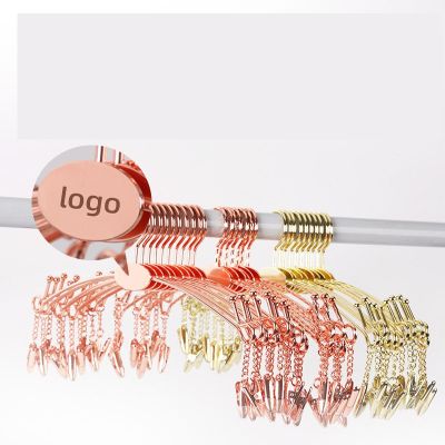 [hot]▫  5/10/20Pcs Gold Hangers Non-slip Hanger with Drying Rack hangers for clothes