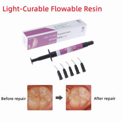 Dental light-curing universal flow resin adhesive oral dental material pit and fissure sealing