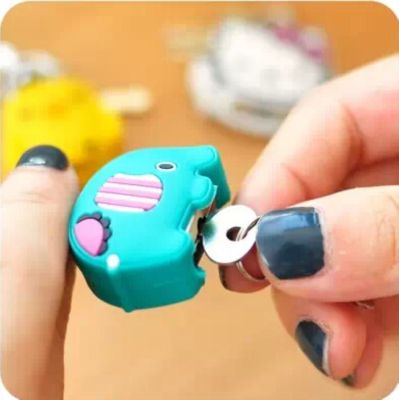 【YF】 Mini Cartoon Padlocks Zipper Bag Backpack Handbag Drawer Cabinet Key Lock With key Luggage lock