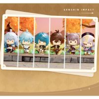 Chalee Toys ฟิกเกอร์อนิเมะ Genshin Impact Liyue Battlefield Heroes Theme 2 Zhongli Keqing Qiqi Chongyun 7 ชิ้น