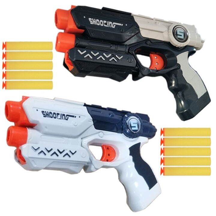 RavilV Heat Soft Space Nerf Gun Bundle With 5 PCs Nerf Bullets Toy Gun