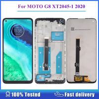 สำหรับ Motorola Moto G8 XT2045-1 2020 LCD Digitizer Touch Screen Assembly พร้อมกรอบอะไหล่เปลี่ยน