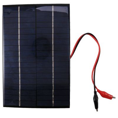 4.2W 18V Solar Cell Polycrystalline Solar Panel+Crocodile Clip For Charging 12V Battery 200x130x3MM