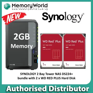 Synology DS224+ NAS 2Bay DiskStation 2xGbE % %