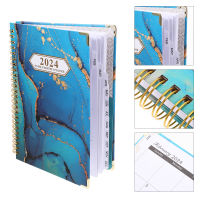 OUNONA วางแผนรายเดือน Notebook Planner Notepad Portable Planner English Spiral Notepad Planning Notepad