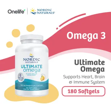 Nordic Naturals® Ultimate® Omega - Lemon - 180 Softgels