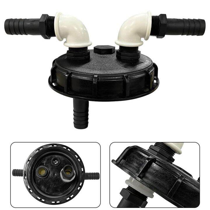 Black IBC Tank Cover For IBC Water Tank Leak Proof Quick Connector 163