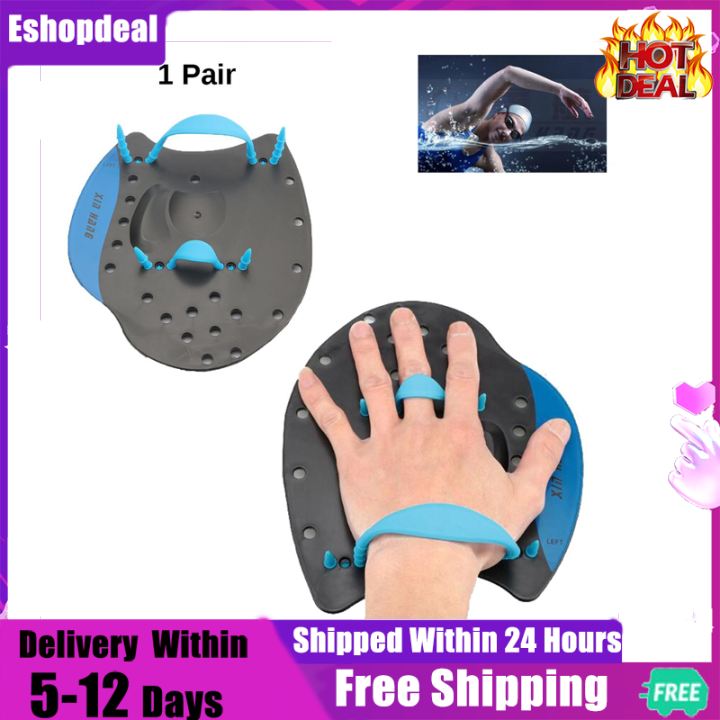 1 Pair Swimming Paddle Swimming Hand Paddles for Trainng Swimming