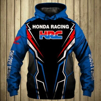 New Hoodie 3D Team All Over Printed For Gift Full Size Honda Blue New Trend Sale