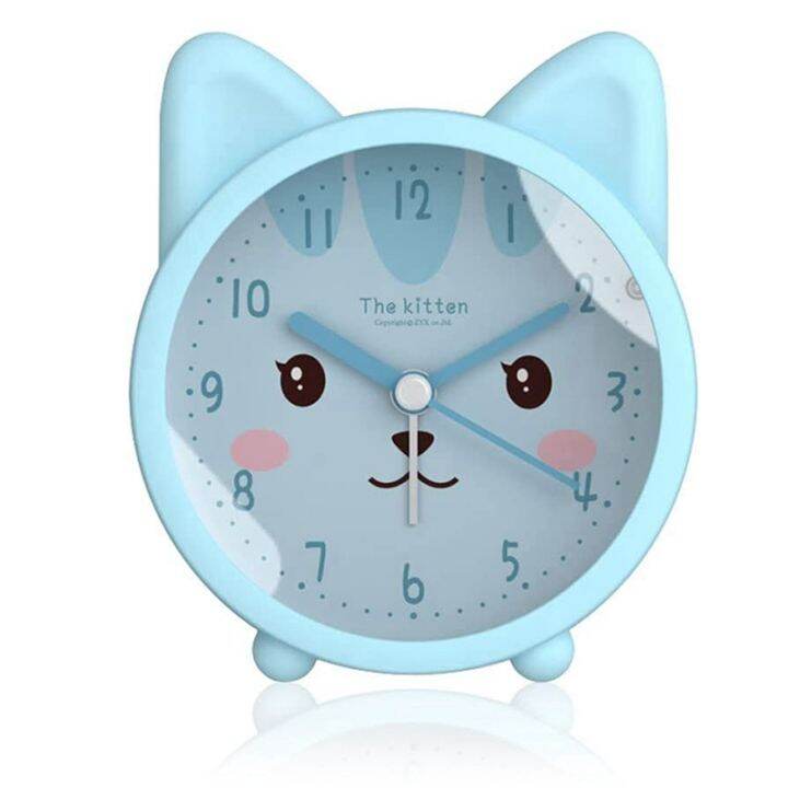 cute-animal-alarm-clock-for-kids-non-ticking-cat-alarm-clock-quiet-desk-alarm-clock-with-backlight