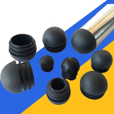 ๑□ 10pcs Round Tube Insert Plug Table Chair Leg Domed Furniture Feet Pipe Tubing End Cap Dust Cover 12-60mm Household Accessories