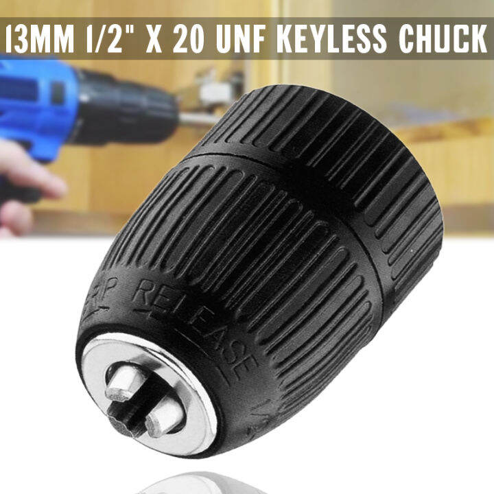 Mm Capacity Keyless Drill Bit Chuck Unf Adapter Converter