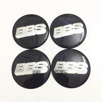 【Big Sale】4 ชิ้น 60 มิลลิเมตร BBS ฝาครอบดุมล้อสติ๊กเกอร์สากล HUB CAP สัญลักษณ์ยางศูนย์ปกโลโก้รถจูนเงินตัวอักษรสีดำฐาน