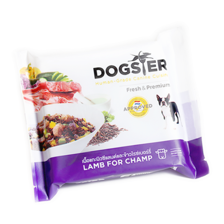 dogster-dog-food-frozen-lamb-อาหารสุนัข-อาหารสุนัข-แช่แข็ง-แกะและข้าวไรซ์เบอร์รี่-120g-x-6-ห่อ