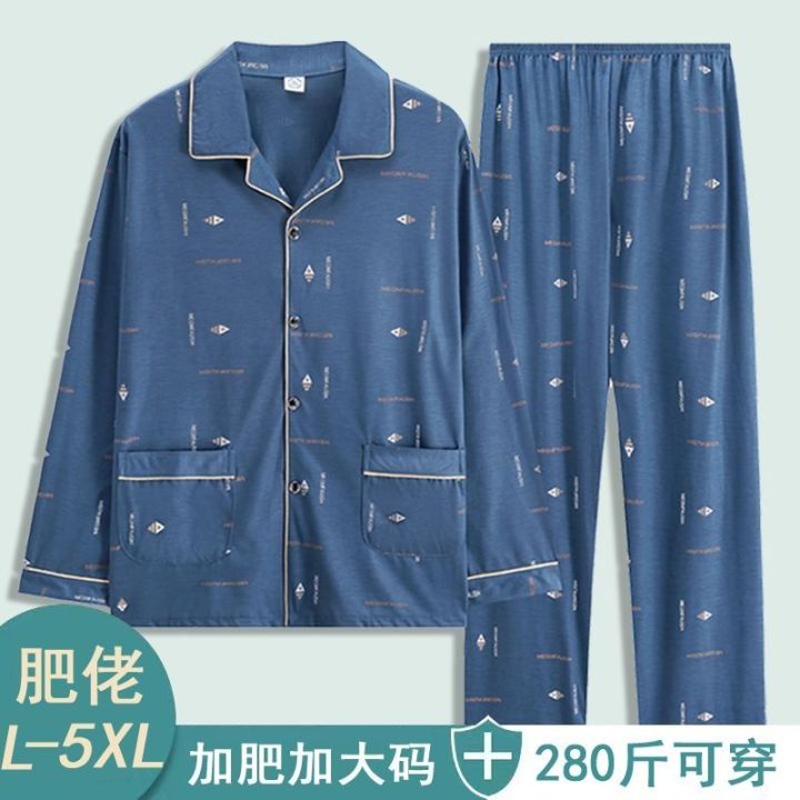 muji-high-quality-mens-pajamas-long-sleeved-cotton-spring-and-autumn-thin-style-2022-new-autumn-and-winter-summer-mens-home-clothes-set