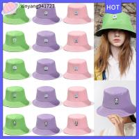 XINYANG941727ปักลายสัตว์สำหรับผู้ชายและผู้หญิง Topi Bucket หมวกบังแดดหมวกชาวประมงหมวกปานามาหมวกกันแดดฤดูร้อน