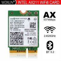 AX211 Intel เริ่มต้น Cnvio2 6E M.2 Wi-Fi สล็อต Tri-Band กับเครือข่าย5.2บลูทูธตัวรับสัญญาณ WIFI 2.4G/5G/6G สำหรับ Win10 PC/แล็ปท็อป