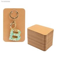 ▪❀❒ 50x Keychain Packaging Cardstock Holder for Displaying Keyring Brown Paper Jewelry Keychain Cards Holder for Selling