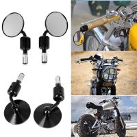 [HOT IUXKLKXLWSGH 551] รถจักรยานยนต์ Universal CNC อลูมิเนียมด้านหลัง3 Quot; Handle Bar End 7/8 Quot; กระจกสำหรับ Kawasaki Yamaha Honda Suzuki รถจักรยานยนต์ Chopper