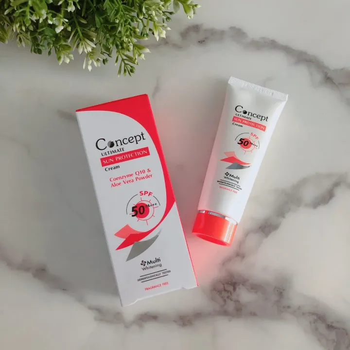 Concept Ultimate Sun Protection Cream SPF50 คอนเซ็ปท์ เนื้อสีขาว ครีม