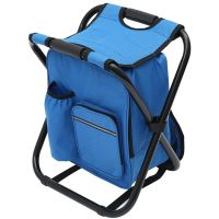 Folding Camping Chair Fishing Tackle Bag with Seat Heavy Duty Backpack Chair Rucksack Seat Bag Fishing Stool