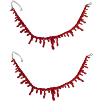 Dripping Blood Halloween Party Choker Necklace Vampire Costume Accessory