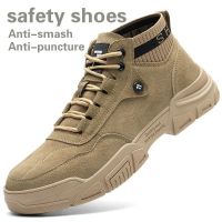 Safty Shoes Safety Boots Safety Sport Men Outdoor Hiking Shoes Trekking Puncture Proof Anti Piercing Antiskid Steel Toe Shoes 3p7n