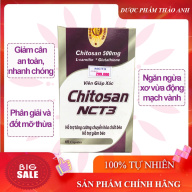 Viên giáp xác Chitosan NCT3 hỗ trợ chuyển hoá chất béo, giảm cân, ngăn ngừa xơ vữa động mạch vành, tim mạch hộp 60 viên thumbnail