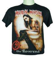 เสื้อวง MARILYN MANSON ร็อคในตำนาน อมตะ มาริลีน แมนสัน ไซส์ยุโรป PTD599