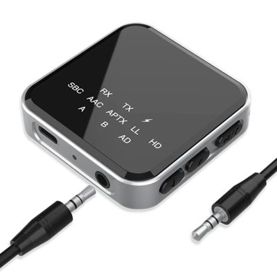 AptX-LL Low Latency Bluetooth 5.2 Audio Receiver Transmitter Adapter Handsfree 3.5mm Aux Wireless Stereo Music Adapter