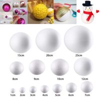 DIY Blank Round Solid Ball งานแต่งงาน Decor Polystyrene Styrofoam Foam Ball Party Decor Craft Modeling Foam Ball