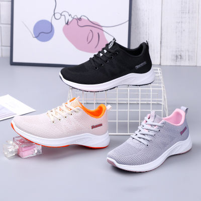 Womens Shoes New 2023 Spring Leisure Sports Shoes Mesh Breathable Flat Running Shoes