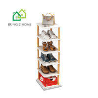 Bring2Home  ชั้นวางรองเท้า ที่วางรองเท้า Shoe Rack ชั้นวางรองเท้าเข้ามุม ประหยัดพื้นที่ ชั้นไม้วางรองเท้า