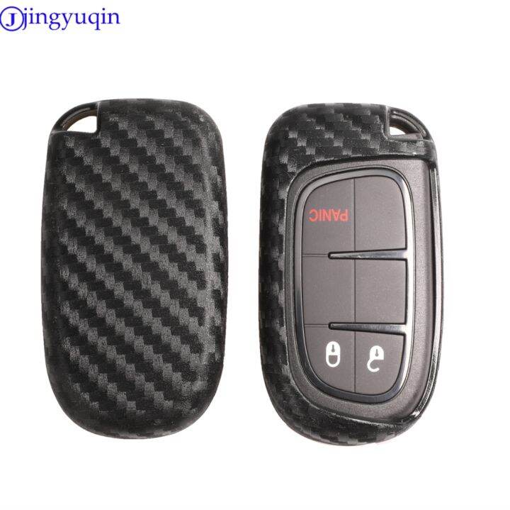 npuh-jingyuqin-carbon-silicone-car-key-case-for-dodge-journey-charger-for-jeep-renegade-grand-cherokee-for-chrysler-200-300