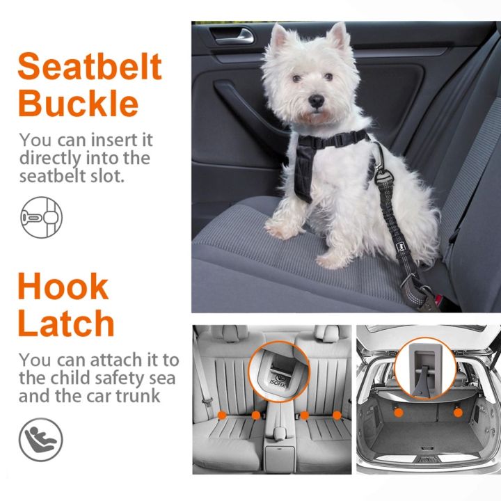 papi-pet-papi-pet-สายจูงเข็มขัดนิรภัยรถสำหรับสุนัขและแมว-สายจูงแบบพับเก็บได้เพื่อความปลอดภัยแบบปรับได้เชือกลากสำหรับสุนัขและแมวอุปกรณ์สำหรับสัตว์เลี้ยง