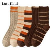 5 Pairs Per Lot Warm Womens Socks Autumn Winter New Warm Harajuku Long Cute Socks Female Korean Striped Socks For Girls Casual