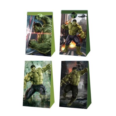 【YF】▦✉✸  12pcs Super Hulk Kid Birthday Paper Supplies Baby Shower Decoration