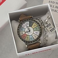 Small light luxury ancient dial watches for women ins male students contracted temperament leisure fashion quartz watch