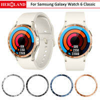 วงแหวนขอบโลหะพร้อมสเกลความเร็ว สำหรับ Samsung Galaxy Watch 6 Classic 43mm 47mm ฝาครอบเคส วงแหวนกันชน