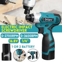 Wireless Impact Electric Cordless Screwdriver Power Tool 0-3600bpm Mini Hand Drill New Electric Drill Drilling Machine 16.8V DC