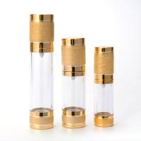 15ml 30ml 50ml Gold Glitter Diamond Airless Vacuum Bottles Luxury Emulsion Lotion Fragrance Perfume Spray Bottle 10pcslot