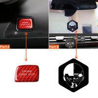 【cw】 For Audi Toyota Honda Mustang Land Rover Rexsa Carbon Fiber One-Click Start Button Molded Wallhang 【hot】