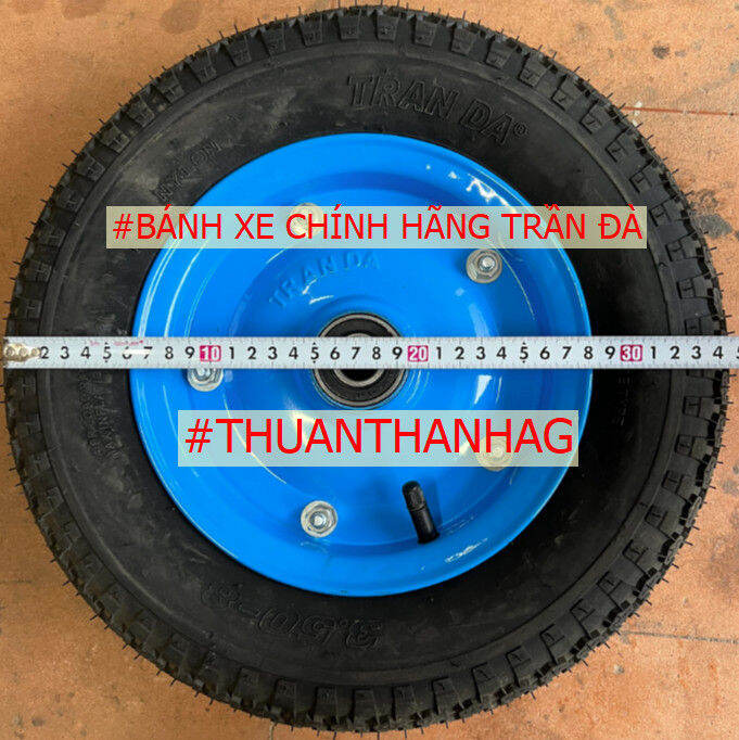 [Chính hãng] Bánh xe rùa Trần Đà, hiệu TranDa bánh hơi, mâm bằng sắt 3. ...