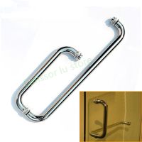 304 Stainless steel shower door handle  bathroom glass doors L-shaped handle polished processing  Shower room accessories Door Hardware Locks