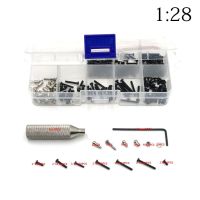 ‘；。、】= 256Pcs Boxed Metal Screw &amp; Nut Kit RC Parts For Wltoys 284131 K969 K989 1/28 RC Car DIY Repair Parts Accessories Assortment Set