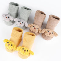 3 Pairsbatch Winter Thick Terry Baby Socks Keep Warm Newborn Cotton Socks Soft Cartoon Children Toddler Socks Baby Floor Socks