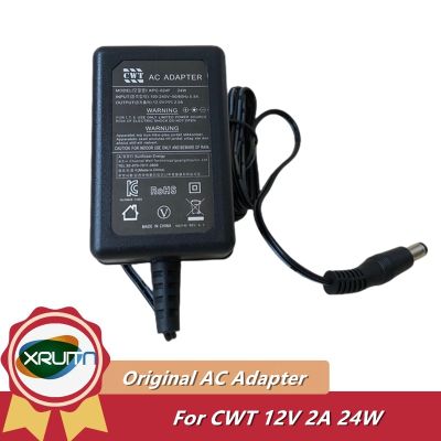 Genuine CWT KPC-024F AC Adapter 12V 2A 24W Charger For HIKVISION 7832he-e2 Video Recorder Power Supply EU Plug 🚀